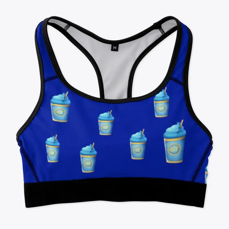 Blue Raspberry Slushy Sports Bra